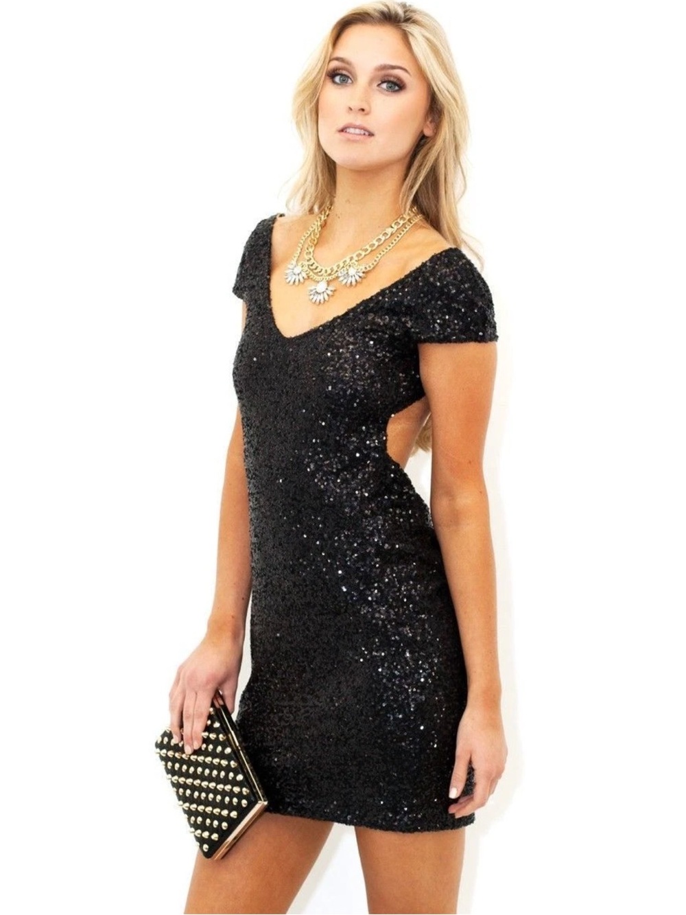 Lovers + Friends Bahama Mama in Black Sequin